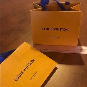2- 5.5”x3” Louis Vuitton Packages